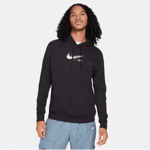 Czarna bluza Nike z polaru w sportowym stylu
