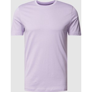 Fioletowy t-shirt Christian Berg z bawełny z krótkim rękawem