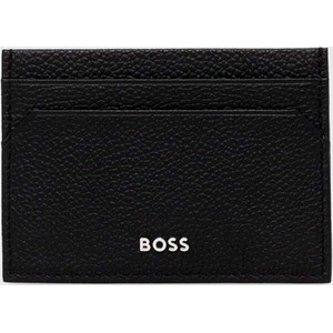 Hugo Boss BOSS etui na karty skórzane kolor czarny