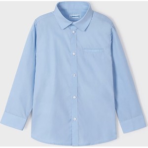 Niebieska koszula dziecięca Mayoral z bawełny dla chłopców