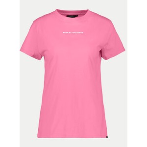 Różowy t-shirt Didriksons z krótkim rękawem