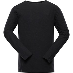 Czarna koszulka z długim rękawem Alpine Pro z długim rękawem w stylu casual