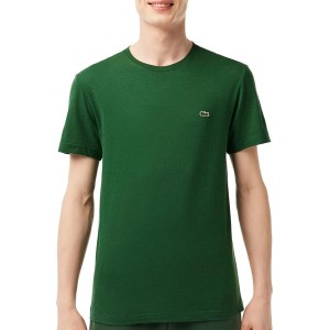 Zielony t-shirt Lacoste z bawełny