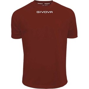Czerwony t-shirt Givova z krótkim rękawem