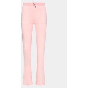 Różowe spodnie sportowe Juicy Couture z dresówki