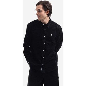 Czarna koszula Carhartt WIP z długim rękawem z bawełny