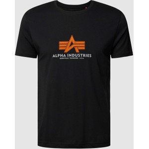 T-shirt Alpha Industries w młodzieżowym stylu z bawełny