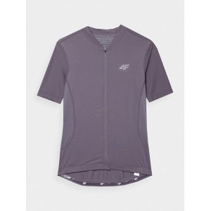 Fioletowa bluzka 4F w sportowym stylu z krótkim rękawem