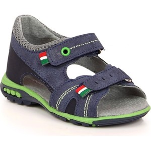 Granatowe buty dziecięce letnie Inna marka na rzepy