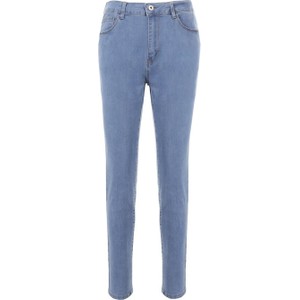 Niebieskie jeansy born2be w street stylu