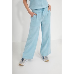 Niebieskie spodnie Josephine & Co z bawełny