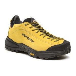 Żółte buty trekkingowe Zamberlan sznurowane