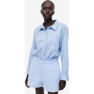 Niebieskie szorty H & M z tkaniny w młodzieżowym stylu