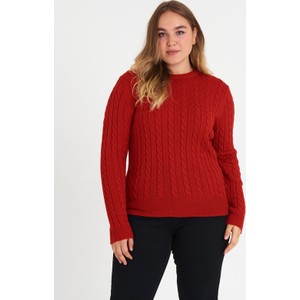 Czerwony sweter Gate w stylu casual