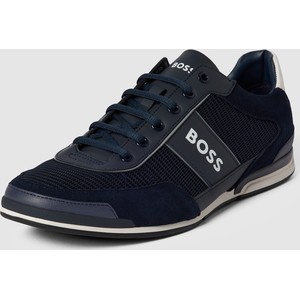 Czarne buty sportowe Hugo Boss w sportowym stylu