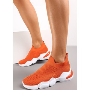 Pomarańczowe buty sportowe Renee w sportowym stylu