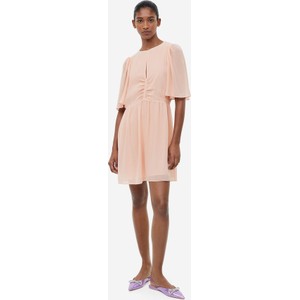 Pomarańczowa sukienka H & M mini prosta