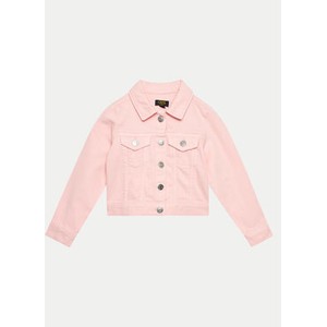 Różowa kurtka dziecięca OVS z jeansu