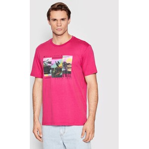 Różowy t-shirt O'Neill z nadrukiem