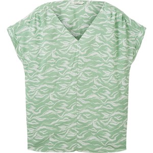 Zielona koszula Tom Tailor z bawełny