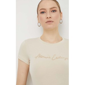 Bluzka Armani Exchange z okrągłym dekoltem