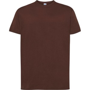 Brązowy t-shirt JK Collection z bawełny