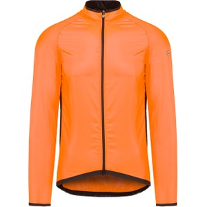 Pomarańczowa kurtka Assos krótka z tkaniny w sportowym stylu