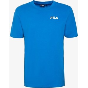 Niebieski t-shirt Fila z krótkim rękawem w sportowym stylu