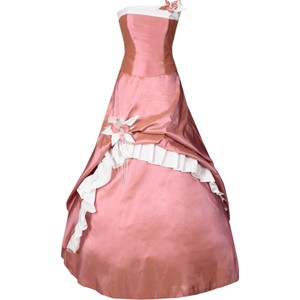 Różowa sukienka Fokus bez rękawów maxi