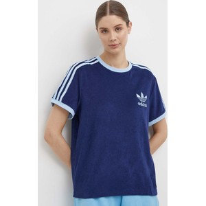 T-shirt Adidas Originals w sportowym stylu z krótkim rękawem z okrągłym dekoltem