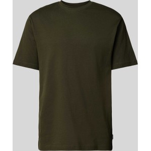 Zielony t-shirt Only & Sons w stylu casual z bawełny z krótkim rękawem