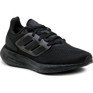 Czarne buty sportowe Adidas sznurowane pure boot