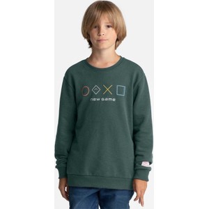 Zielona bluza dziecięca Volcano dla chłopców