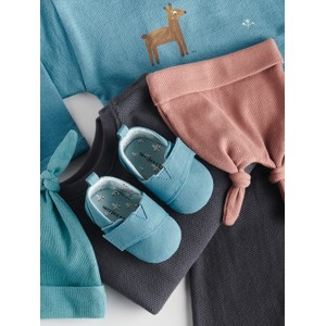 Niebieskie buciki niemowlęce Reserved z tkaniny