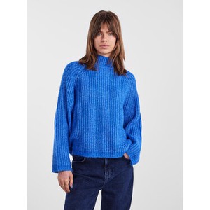 Niebieski sweter Pieces w stylu casual