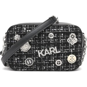 Czarna torebka Karl Lagerfeld z nadrukiem