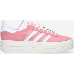 Różowe buty sportowe Adidas Originals w sportowym stylu na platformie