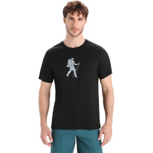 T-shirt Icebreaker w młodzieżowym stylu z nadrukiem z krótkim rękawem