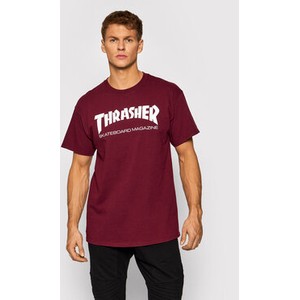Czerwony t-shirt Thrasher z krótkim rękawem