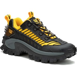 Czarne buty sportowe Caterpillar sznurowane w sportowym stylu
