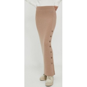 Spódnica Calvin Klein maxi w stylu casual z wełny