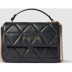 Czarna torebka Valentino Bags w stylu glamour na ramię pikowana