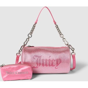 Różowa torebka Juicy Couture na ramię w stylu glamour matowa