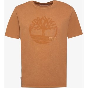 T-shirt Timberland w młodzieżowym stylu z krótkim rękawem z nadrukiem