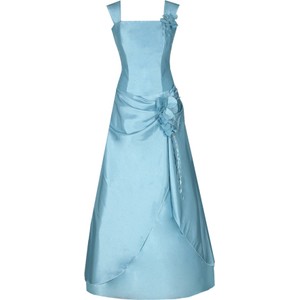 Niebieska sukienka Fokus rozkloszowana