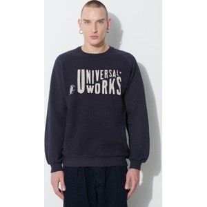 Bluza Universal Works z nadrukiem z bawełny w młodzieżowym stylu