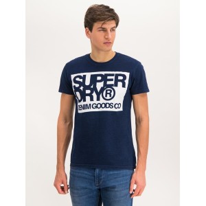 Granatowy t-shirt Superdry