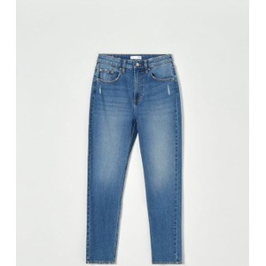 Granatowe jeansy Sinsay w stylu casual z jeansu