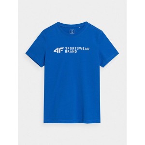 Niebieska koszulka dziecięca 4F dla chłopców