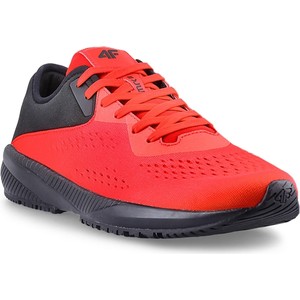 Czerwone buty sportowe 4F sznurowane